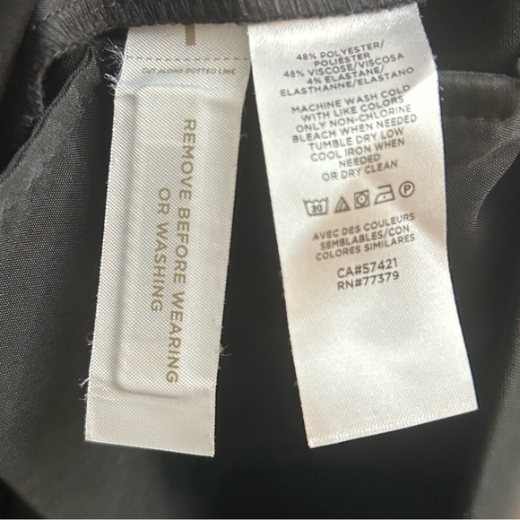 Ann Taylor Classic Black Trousers Pants Size 4T - 4 Tall - Picture 5 of 7